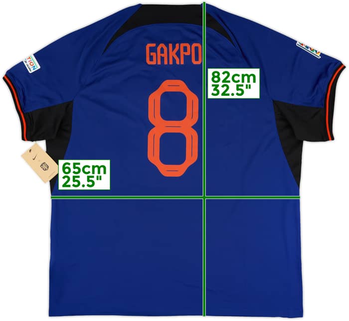 2022-23 Netherlands Away Shirt Gakpo #8 (XXL)
