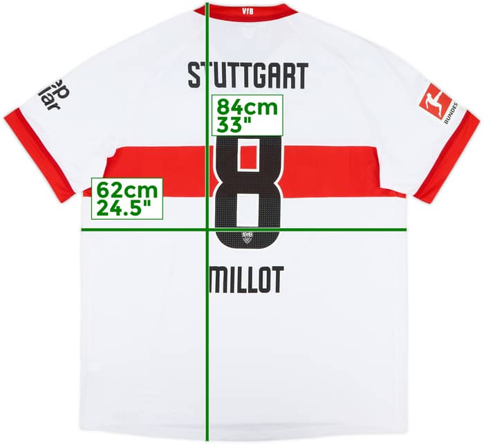 2024-25 Stuttgart Home Shirt Millot #8 (XXL)