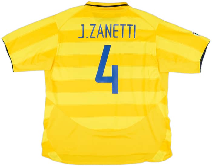 2003-04 Inter Milan Away Shirt J.Zanetti #4 - 8/10 - (XXL)