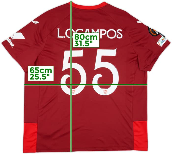 2022-23 Sevilla Away Shirt L. Ocampos #55 - 6/10 - (3XL)