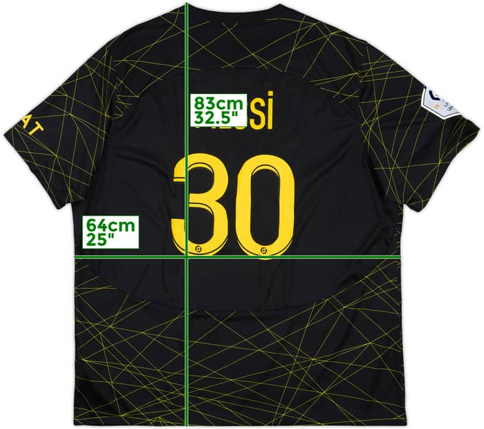2022-23 Paris Saint-Germain Fourth Shirt Messi #30 - 9/10 - (XXL)