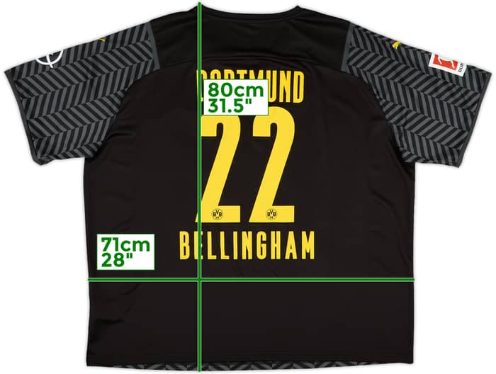 2021-22 Borussia Dortmund Away Shirt Bellingham #22 (3XL)
