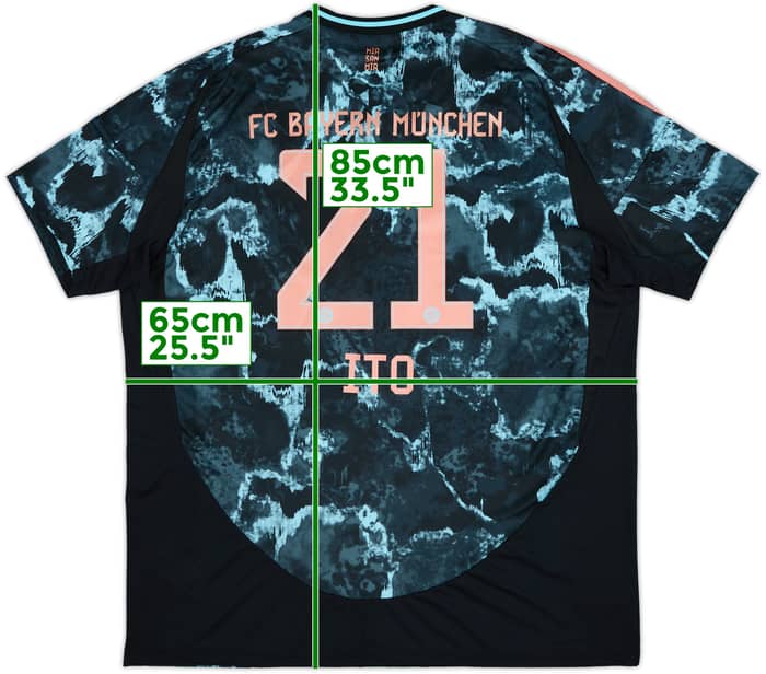 2024-25 Bayern Munich Away Shirt Ito #21 (XXL)