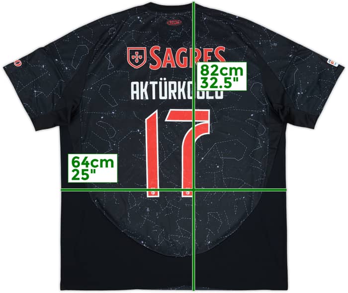 2024-25 Benfica Away Shirt Akturkoglu #17 (XXL)