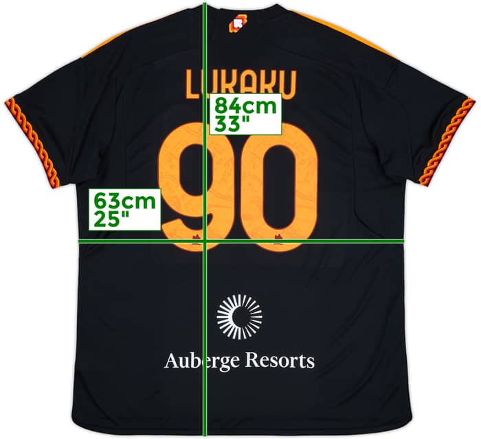 2023-24 Roma Third Shirt Lukaku #90 (XXL)