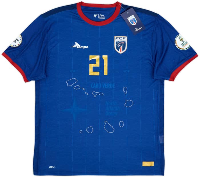 2023-24 Cape Verde Home Shirt Bebe #21 (XXL)