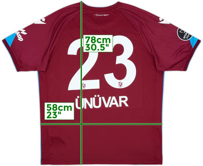 2022-23 Trabzonspor Home Shirt Ünuvar #23 (3XL)