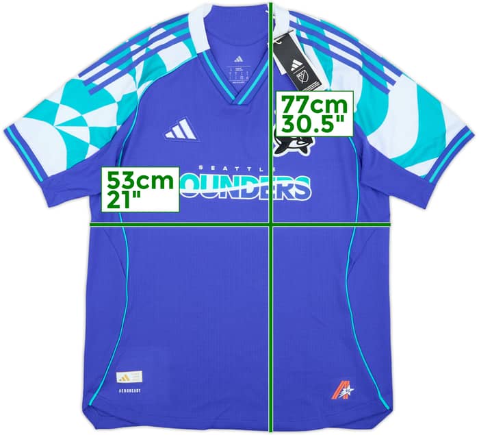 Camiseta auténtica de la tercera equipación del Seattle Sounders 2025-26 (L)