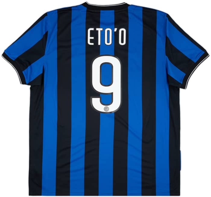 2009-10 Inter Milan Home Shirt Eto'o #9 - 8/10 - (XXL)