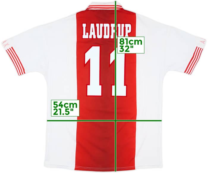 1997-98 Ajax Home Shirt Laudrup #11 - 9/10 - (L)