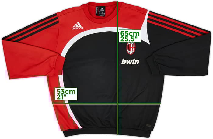 2007-08 AC Milan adidas Drill Top - 7/10 - (M)