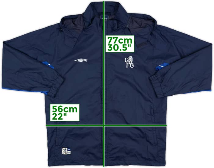 2002-03 Chelsea Umbro Hooded Rain Jacket - 8/10 - (S)