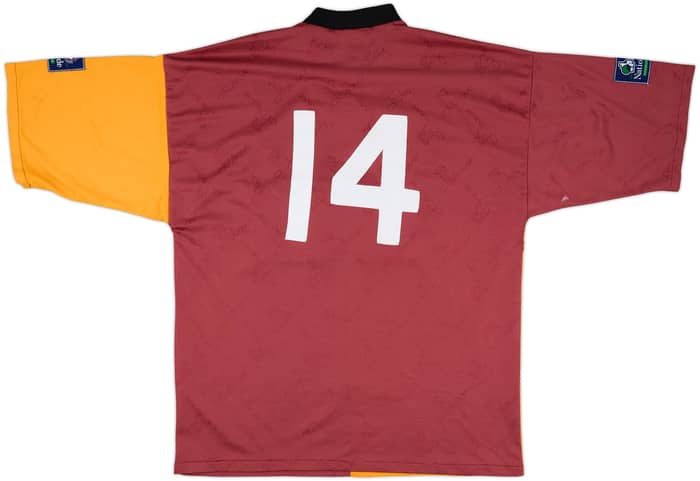 1996-97 Bradford Match Issue Home Shirt #14