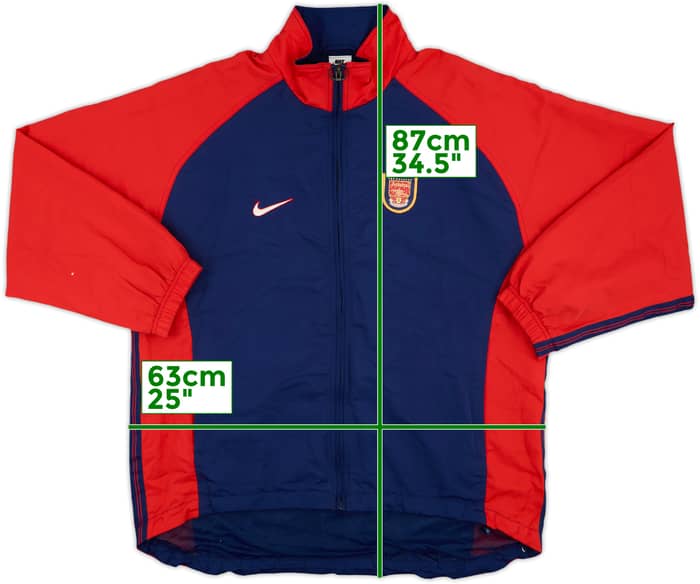 1998-99 Arsenal Nike Track Jacket - 10/10 - (L)