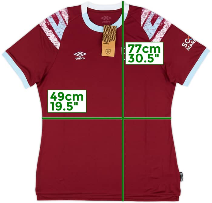 2022-23 West Ham Home Shirt (Women's L)