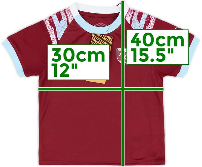 2022-23 West Ham Home Shirt (18-24 Months)