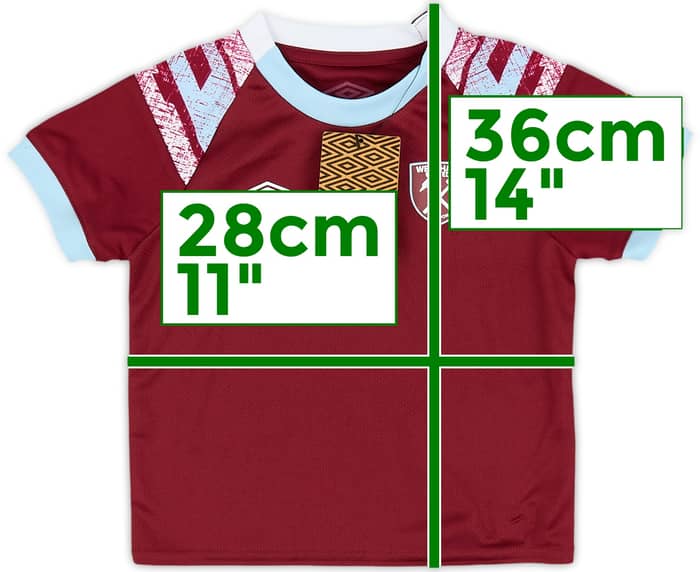 2022-23 West Ham Home Shirt (6-12 Months)