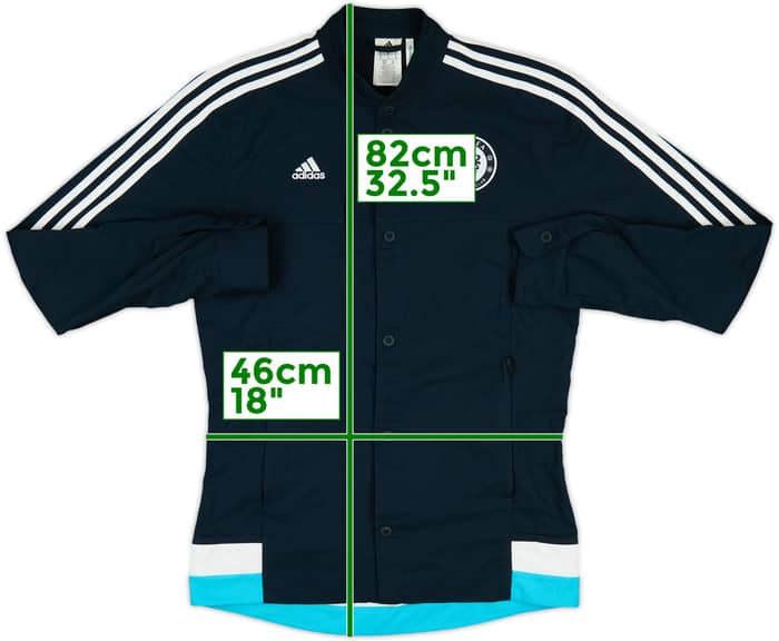 2014-15 Chelsea adidas Button Track Jacket - 8/10 - (S)