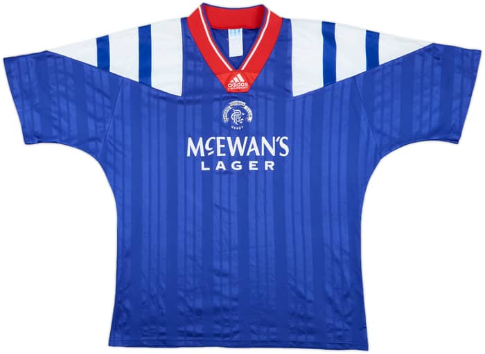1992-94 Rangers Home Shirt - 7/10 - (XL)