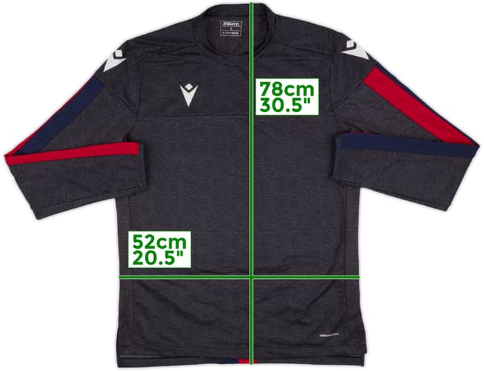 2019-20 Bologna Macron Drill Top - 8/10 - (L)