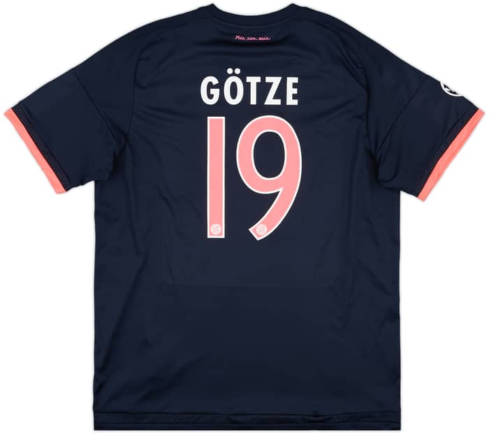 2015-16 Bayern Munich Third Shirt Gotze #19 - 9/10 - (XL)