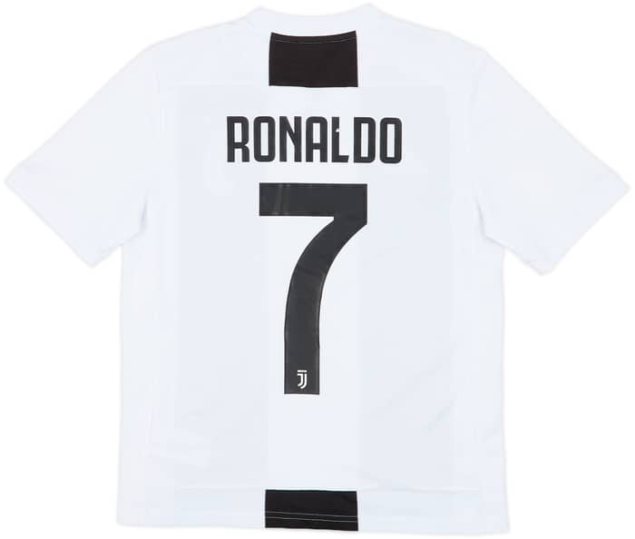 2018-19 Juventus Home Shirt Ronaldo #7 - 8/10 - (L.Boys)