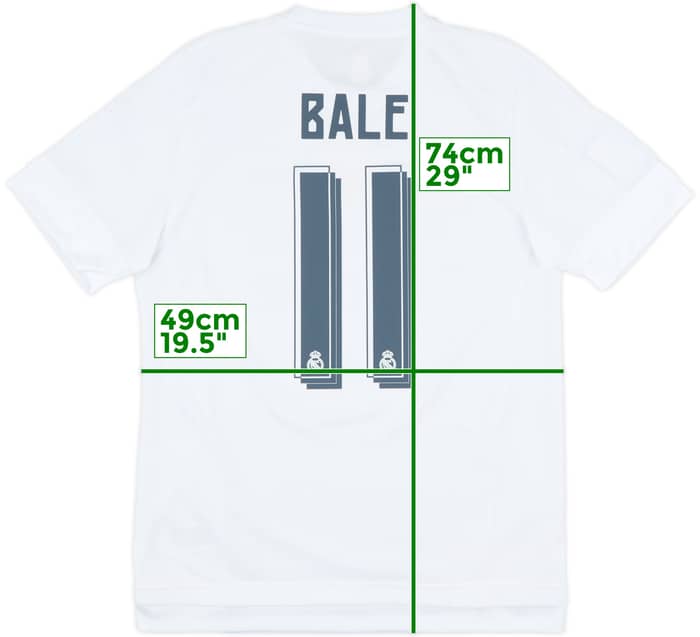 2015-16 Real Madrid Home Shirt Bale #11 - 9/10 - (M)