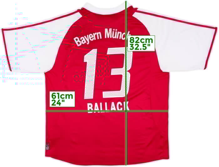 2003-04 Bayern Munich Home Shirt Ballack #13 - 5/10 - (XL)