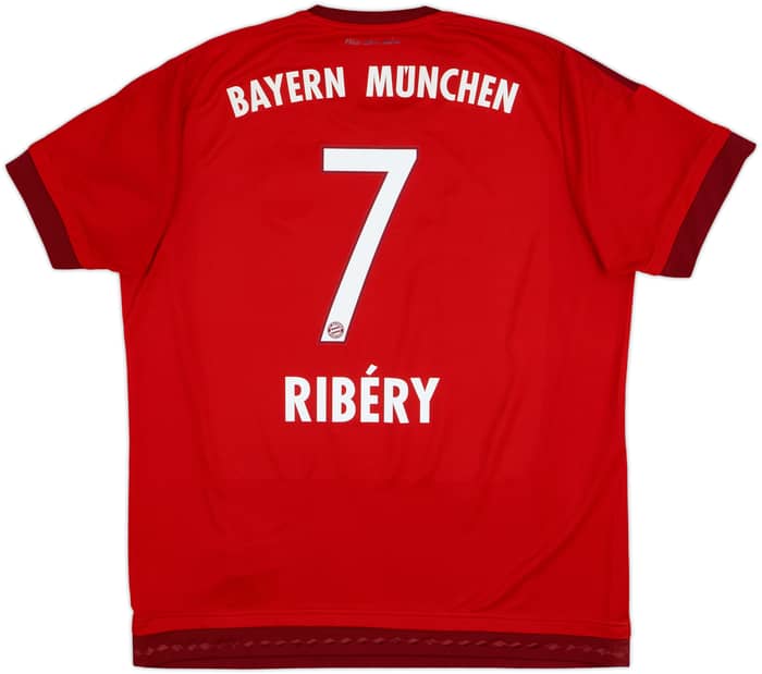 2015-16 Bayern Munich Home Shirt Ribery #7 - 8/10 - (XL)