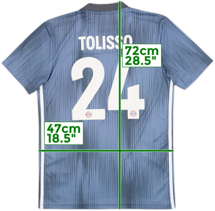 2018-19 Bayern Munich Third Shirt Tolisso #24 - 8/10 - (S)