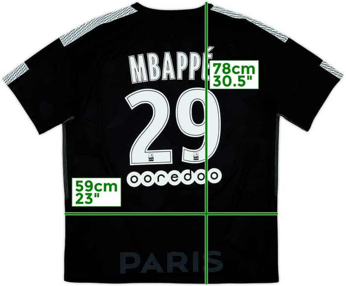 2017-18 Paris Saint-Germain Third Shirt Mbappe #29 - 7/10 - (XL)
