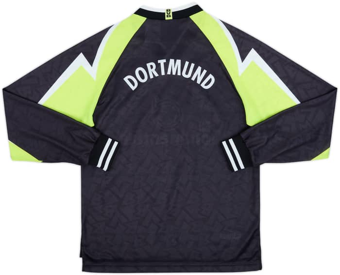 1995-96 Borussia Dortmund Away L/S Shirt - 7/10 - (XL.Boys)