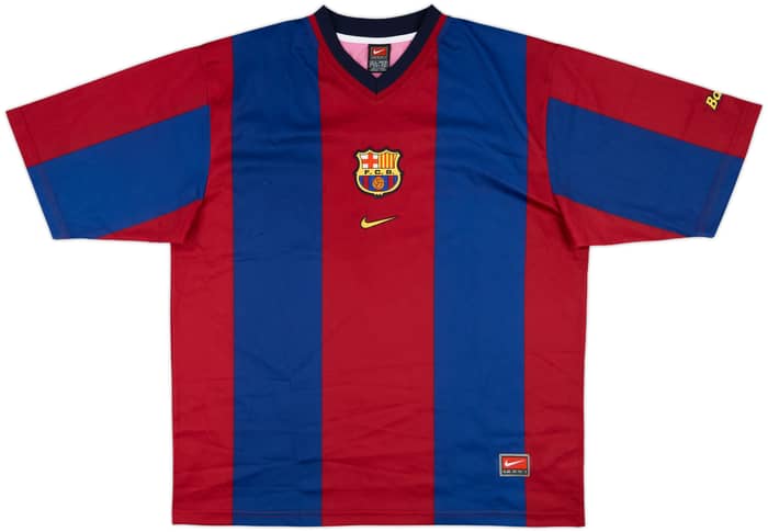 1998-00 Barcelona Basic Home Shirt Rivaldo #11 - 9/10 - (XL)