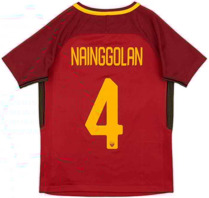 2017-18 Roma Home Shirt Nainggolan #4 - 6/10 - (S.Boys)