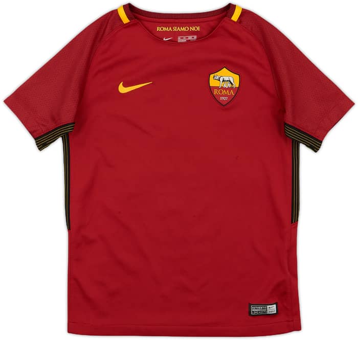 2017-18 Roma Home Shirt Nainggolan #4 - 6/10 - (S.Boys)