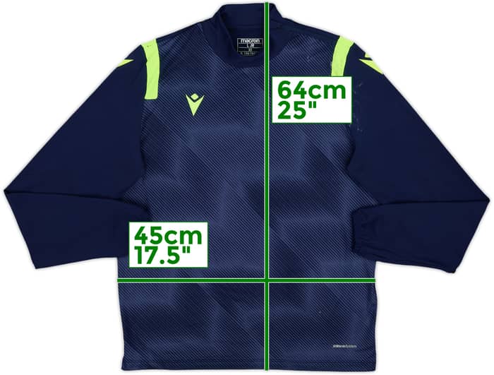 2017-18 Lazio Macron 1/4 Zip Training Top - 7/10 - (L.Boys)