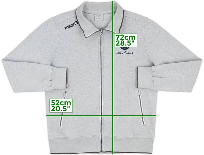 2010-11 Napoli Macron Track Jacket - 9/10 - (L)