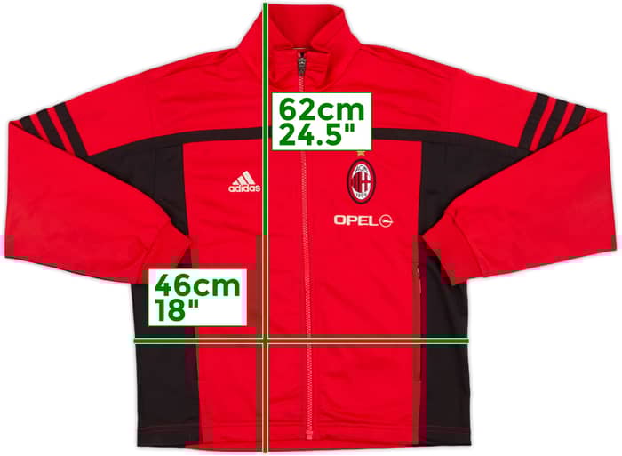2000-01 AC Milan adidas Track Jacket - 7/10 - (M.Boys)