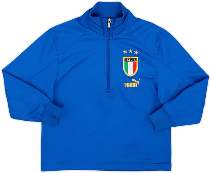 2004-05 Italy Puma 1/2 Zip Sweat Top - 8/10 - (S.Boys)