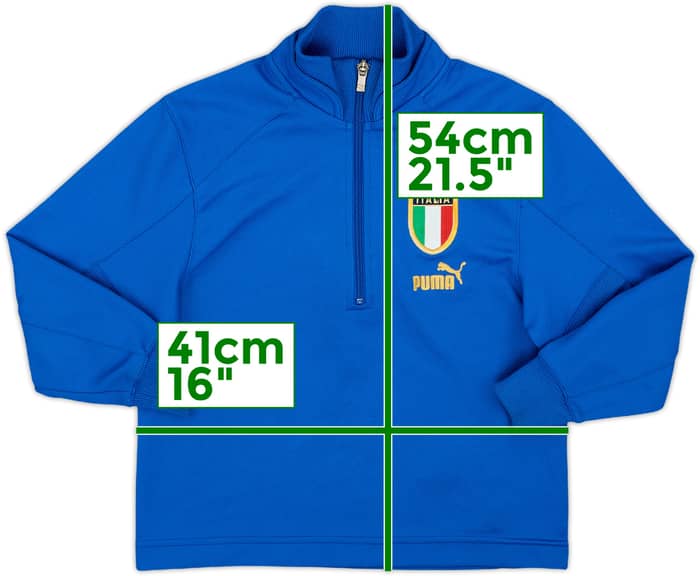 2004-05 Italy Puma 1/2 Zip Sweat Top - 8/10 - (S.Boys)
