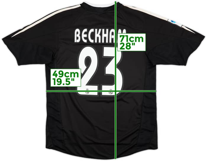 2004-05 Real Madrid Away Shirt Beckham #23 - 9/10 - (S)