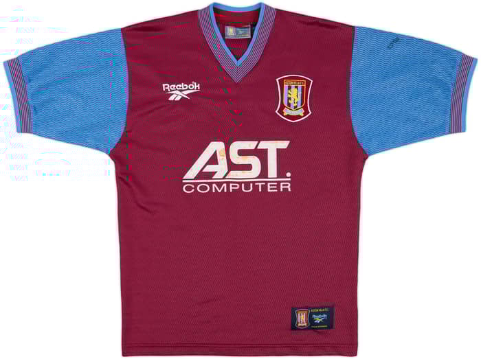 1997-98 Aston Villa Home Shirt Yorke #10 - 6/10 - (S)