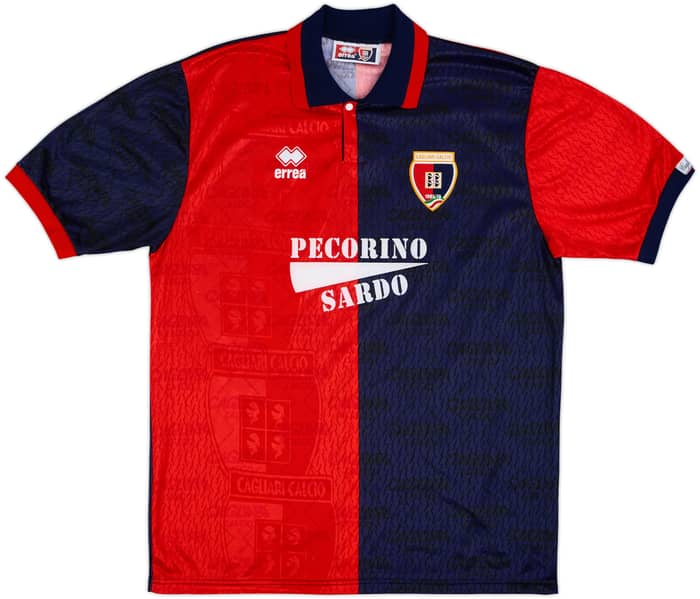 1993-94 Cagliari Home Shirt Bellucci #4 - 7/10 - (XL)