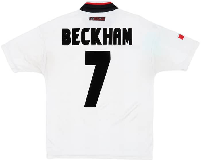 1997-99 Manchester United Away Shirt Beckham #7 - 8/10 - (M)