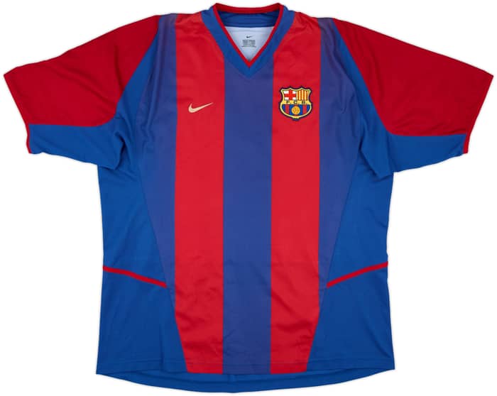 2002-03 Barcelona Home Shirt Xavi #6 - 9/10 - (XL)