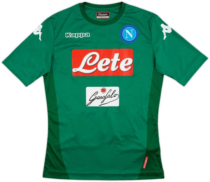 2017-18 Napoli European GK S/S Shirt - 9/10 - (S)