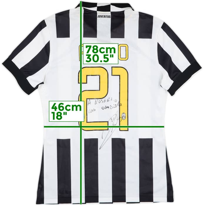 2014-15 Juventus Player Issue Signed Home Shirt Pirlo #21 - 5/10 - (L)