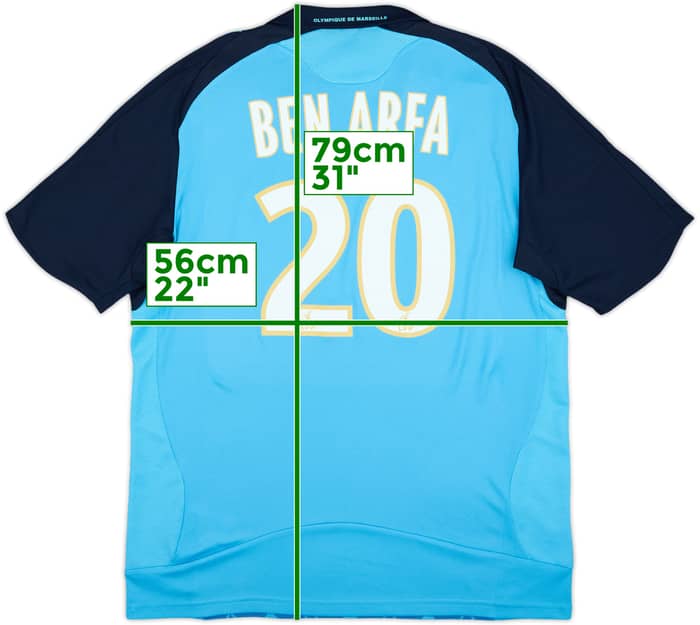 2008-09 Olympique Marseille Away Shirt Ben Arfa #20 - 8/10 - (L)