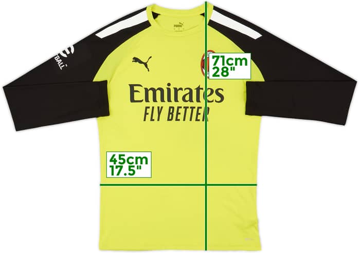 2021-22 AC Milan Puma Training L/S Shirt - 7/10 - (S)