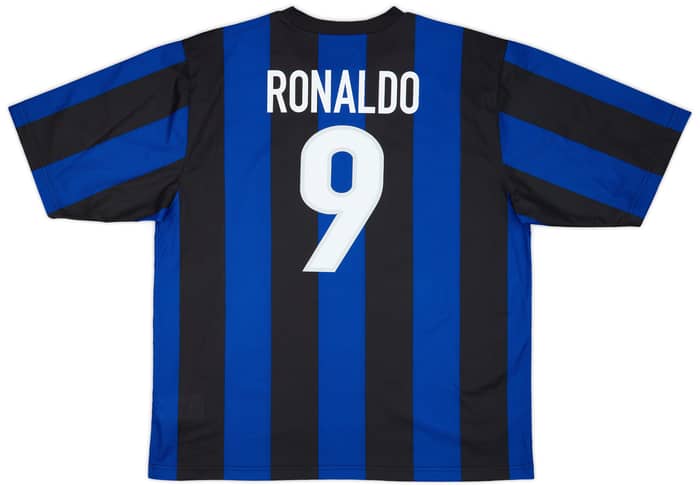 1999-00 Inter Milan Basic Home Shirt Ronaldo #9 - 7/10 - (XL)